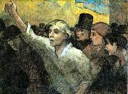 Honore  Daumier The Uprising Germany oil painting artist